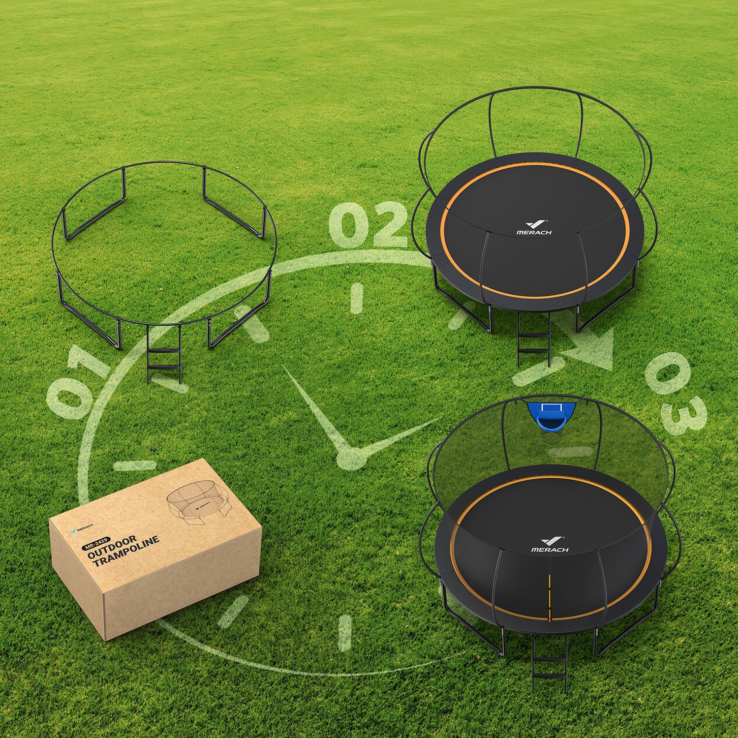 Merach 2429 Outdoor Trampolines - Image 6