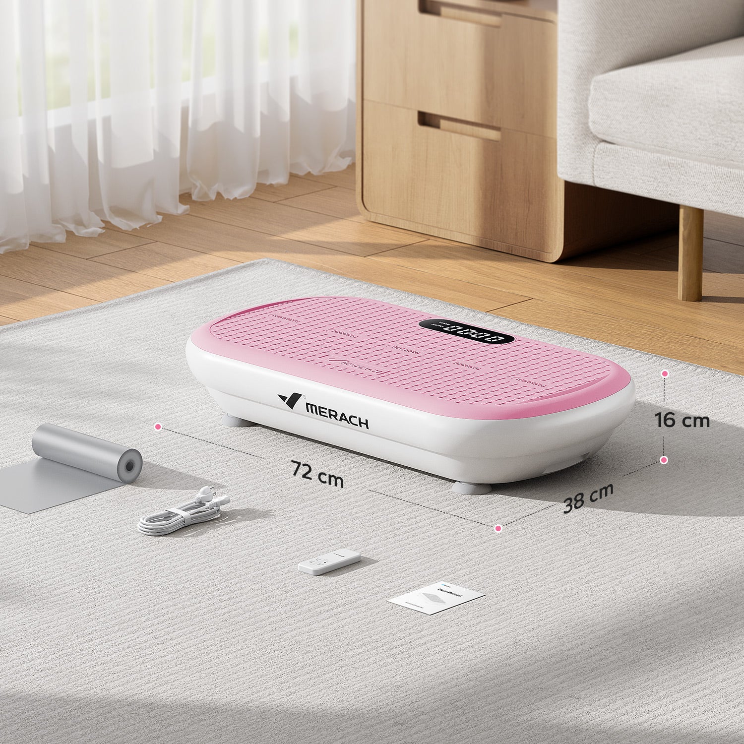Merach 2440 Vibration Plate with 200 KG Weight Capacity - Image 8
