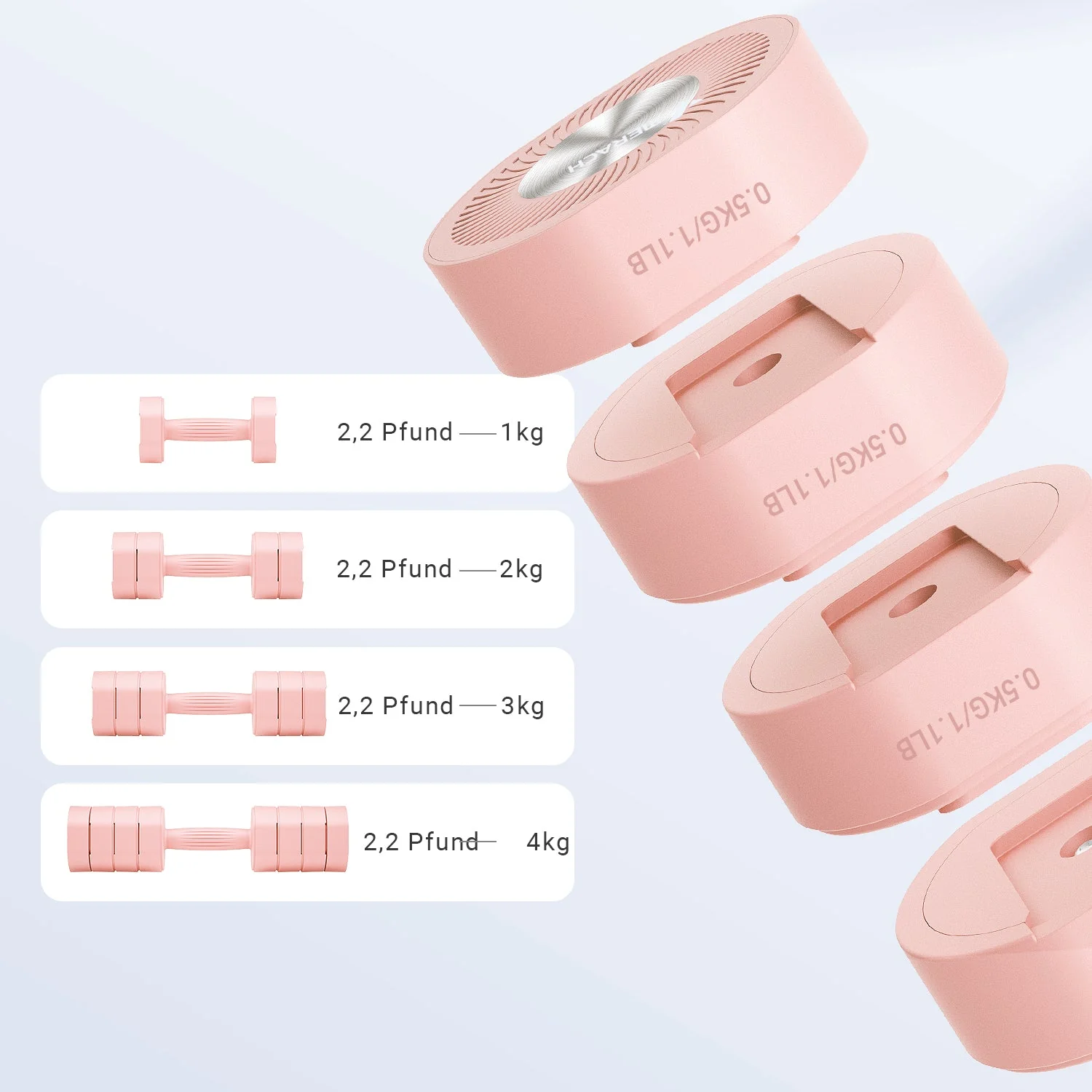 Merach 2444 4 in 1 Dumbbells - Image 9