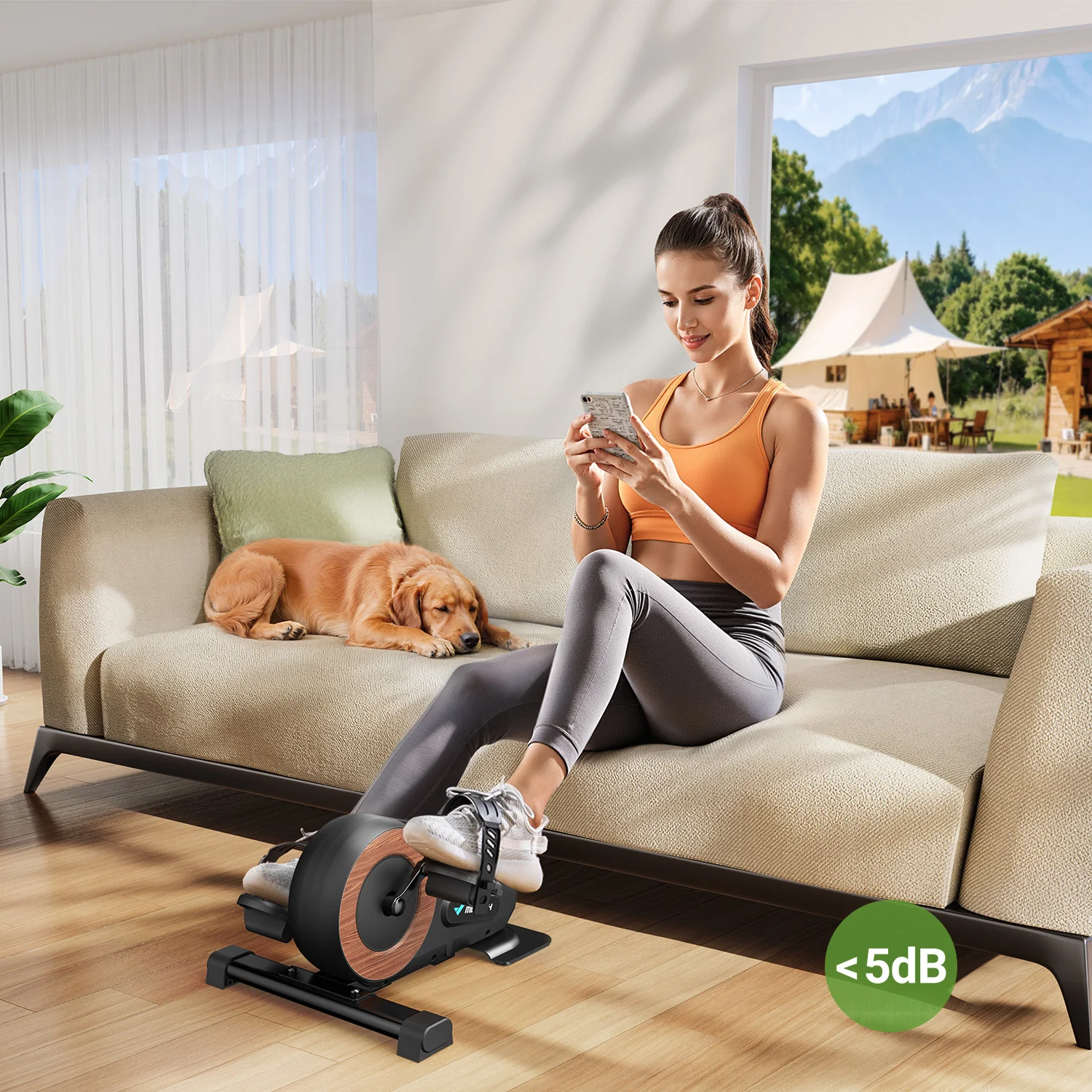 Merach E43B2 Mini Elliptical Trainer - Image 5
