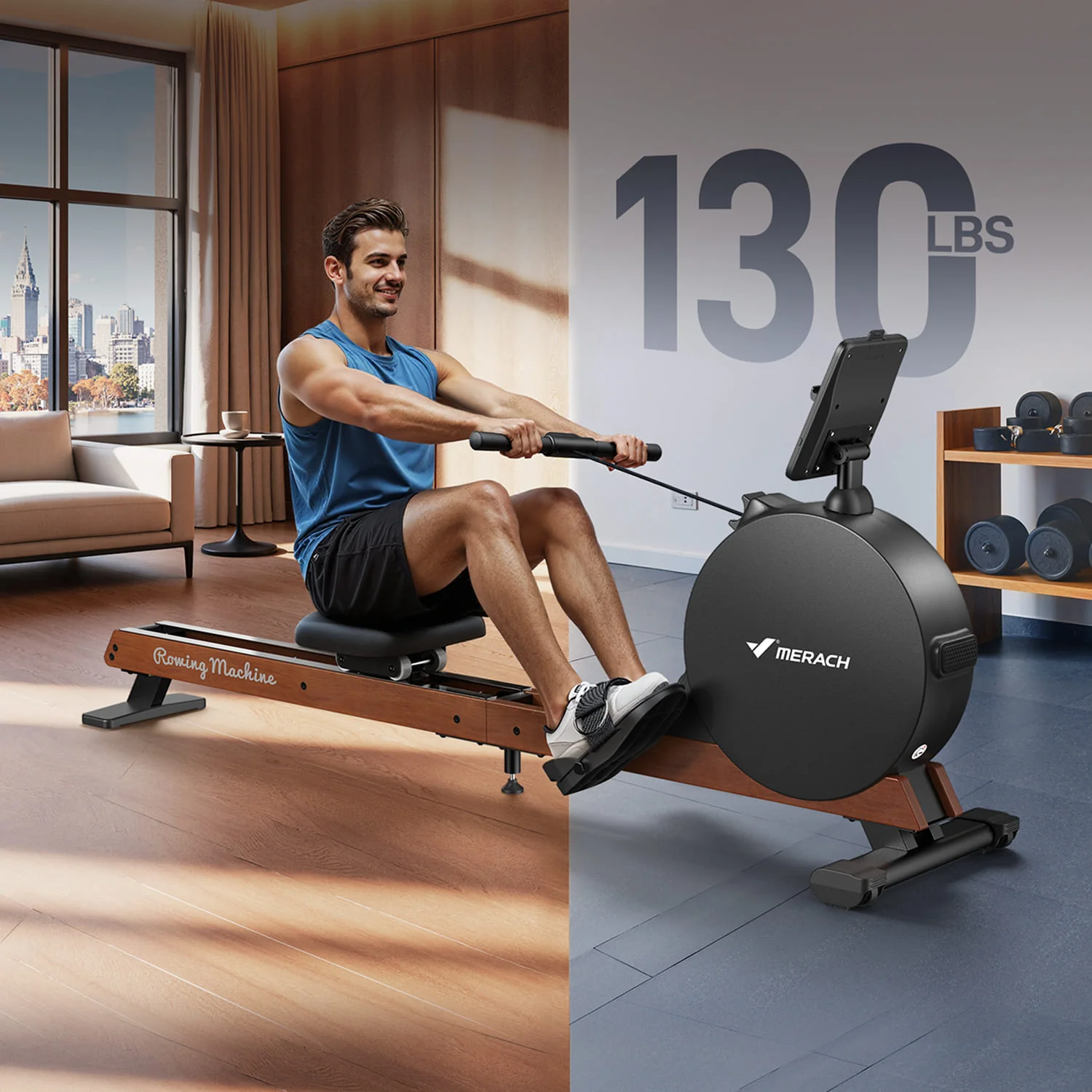 Merach Q3 Magnetic Rowing Machine - Image 5