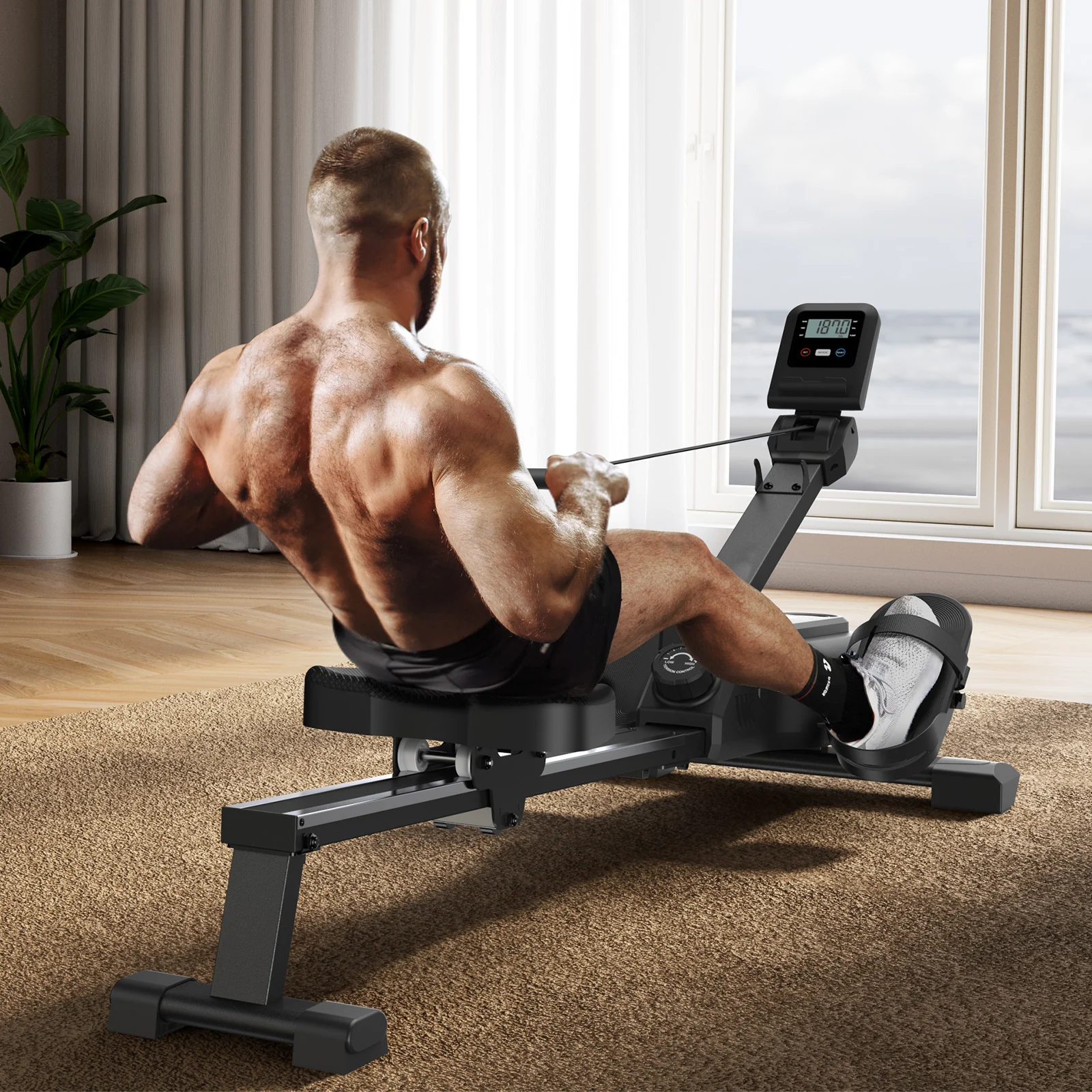 Merach R25B1 Magnetic Rowing Machine - Image 4