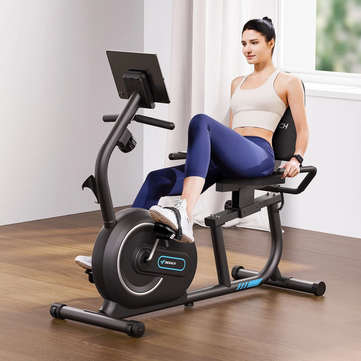 Merach S08B1 Recumbent Exercise Bike - Image 5