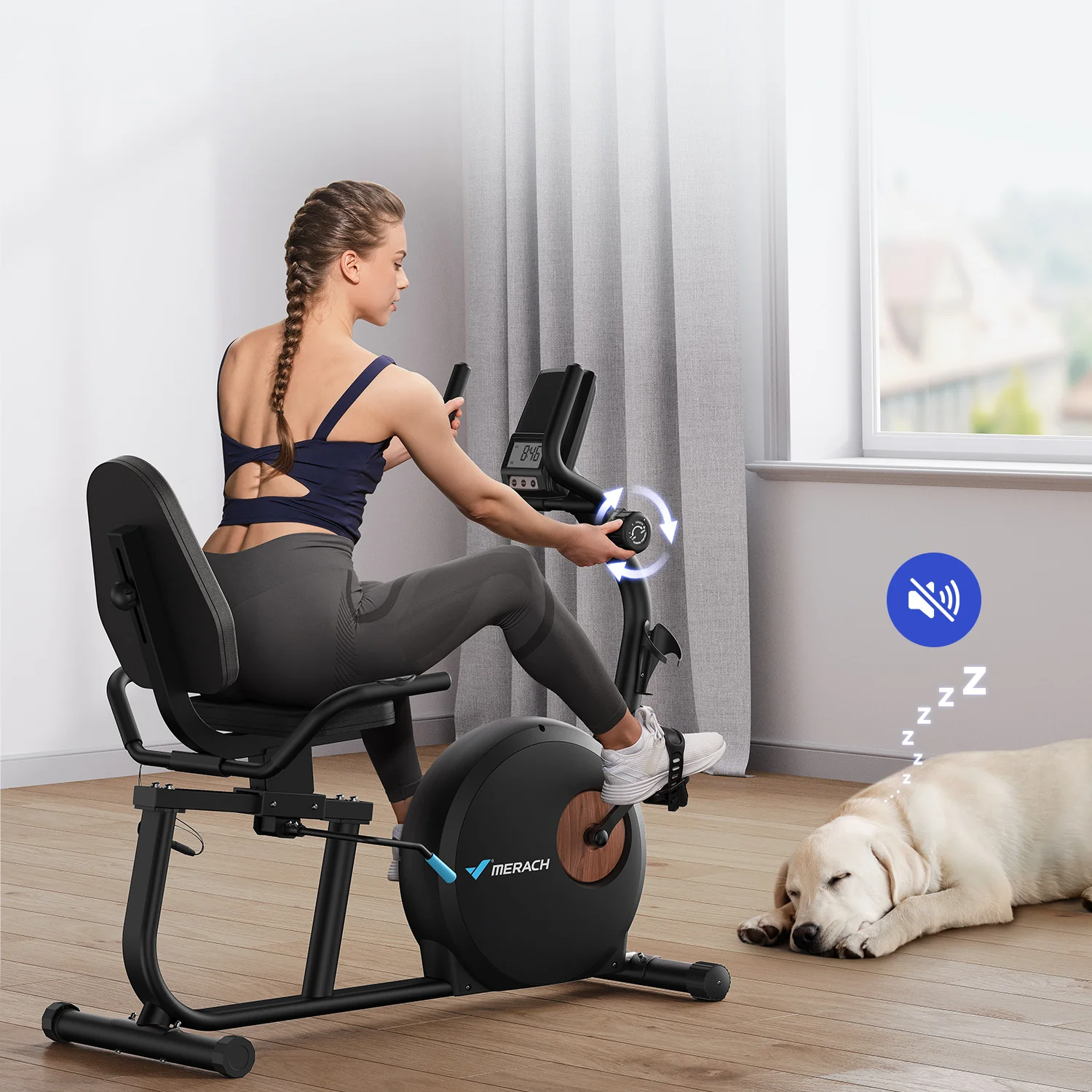 Merach S23B1 Recumbent Exercise Bike - Image 9