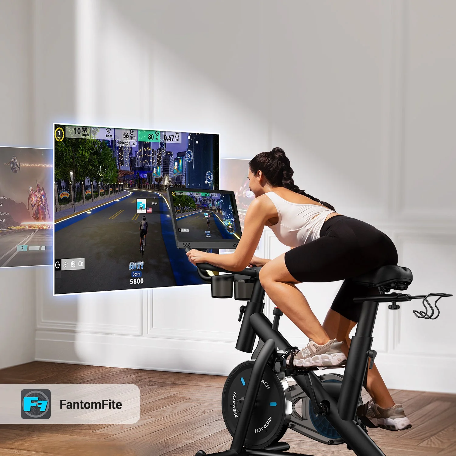 Merach S26B4 Indoor Exercise Bike with HD Screen - Image 7