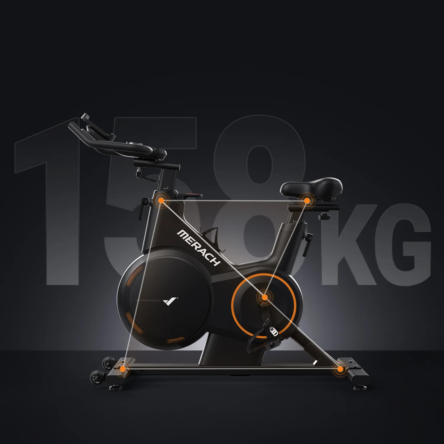 Merach S28B1 Exercise Bike with ±6° Incline - Image 13