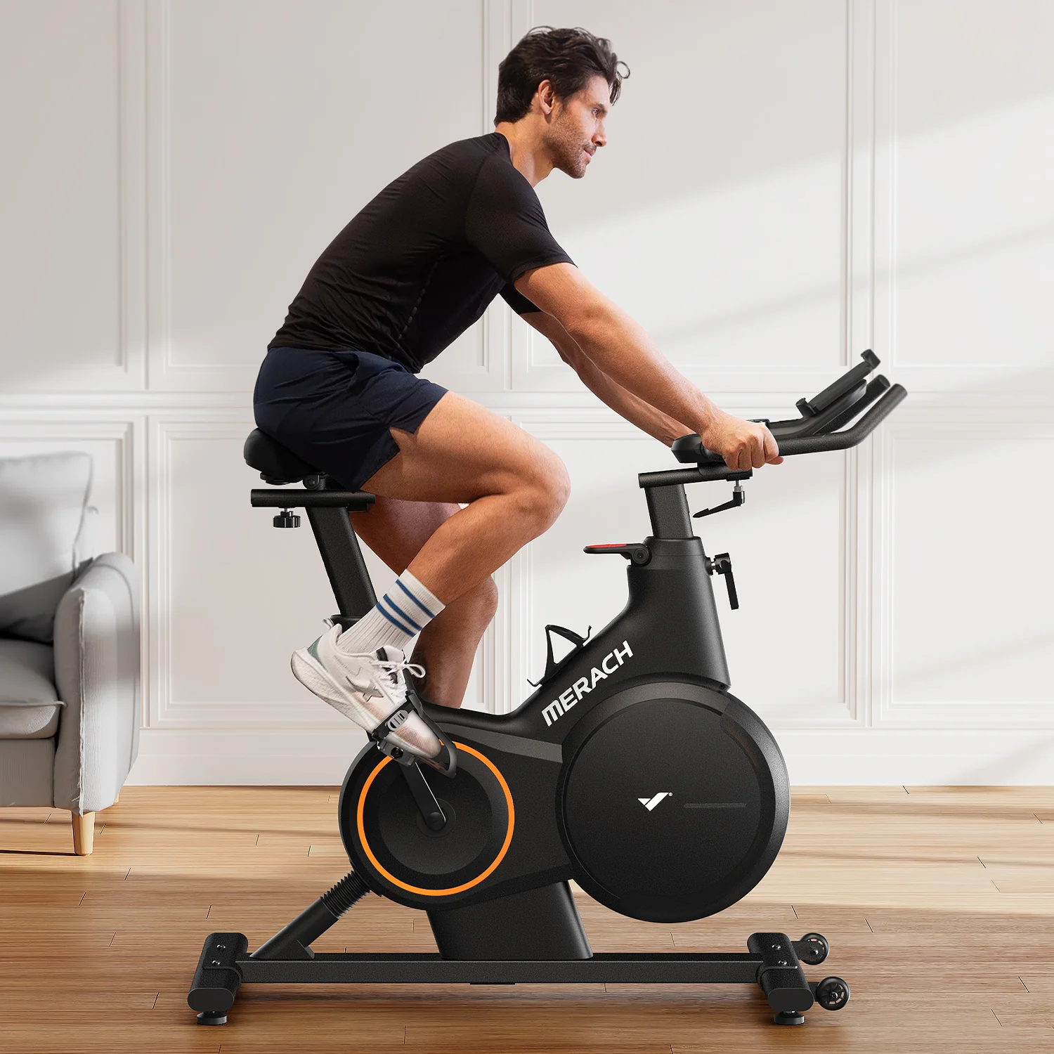 Merach S28B1 Exercise Bike with ±6° Incline - Image 5