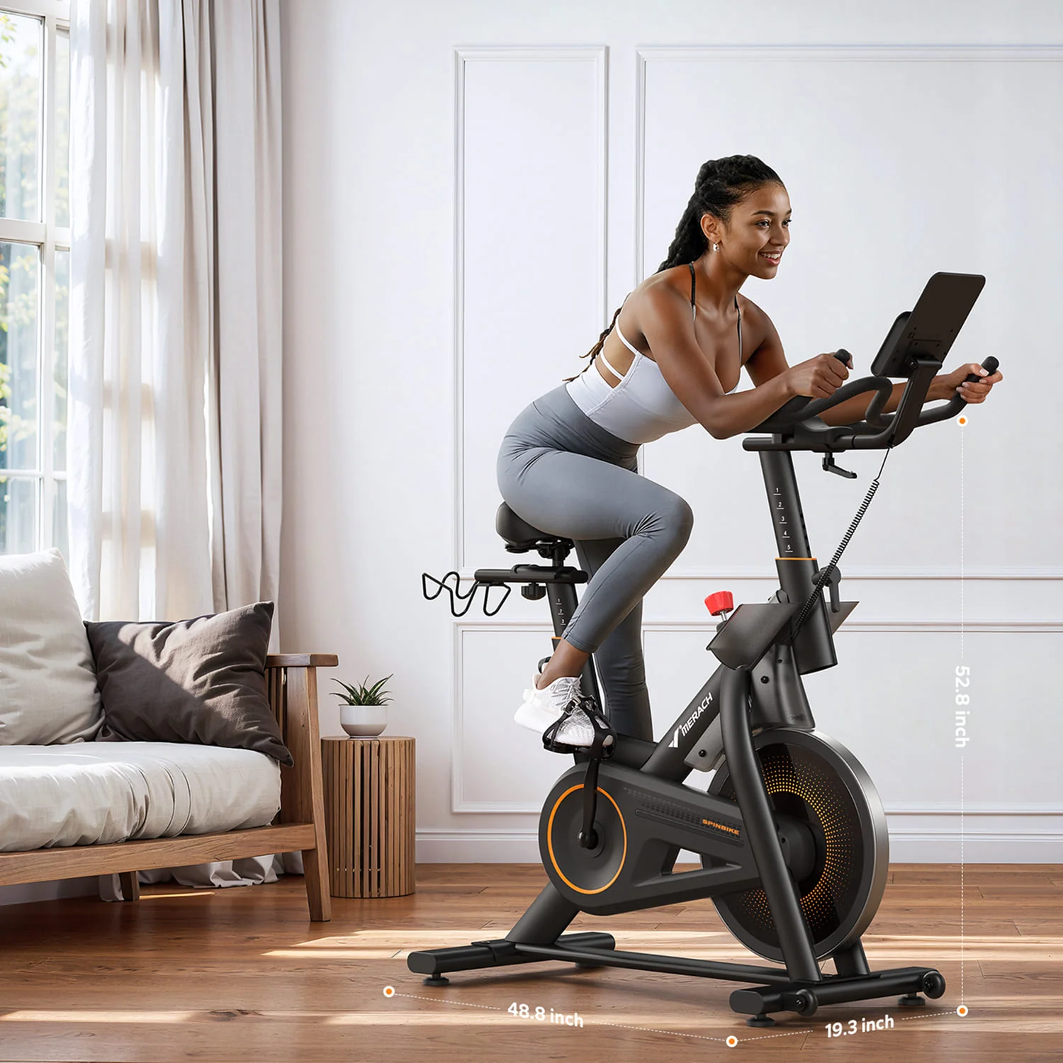 Merach S29B1 Exercise Bike 350 lbs Max Capacity - Image 4