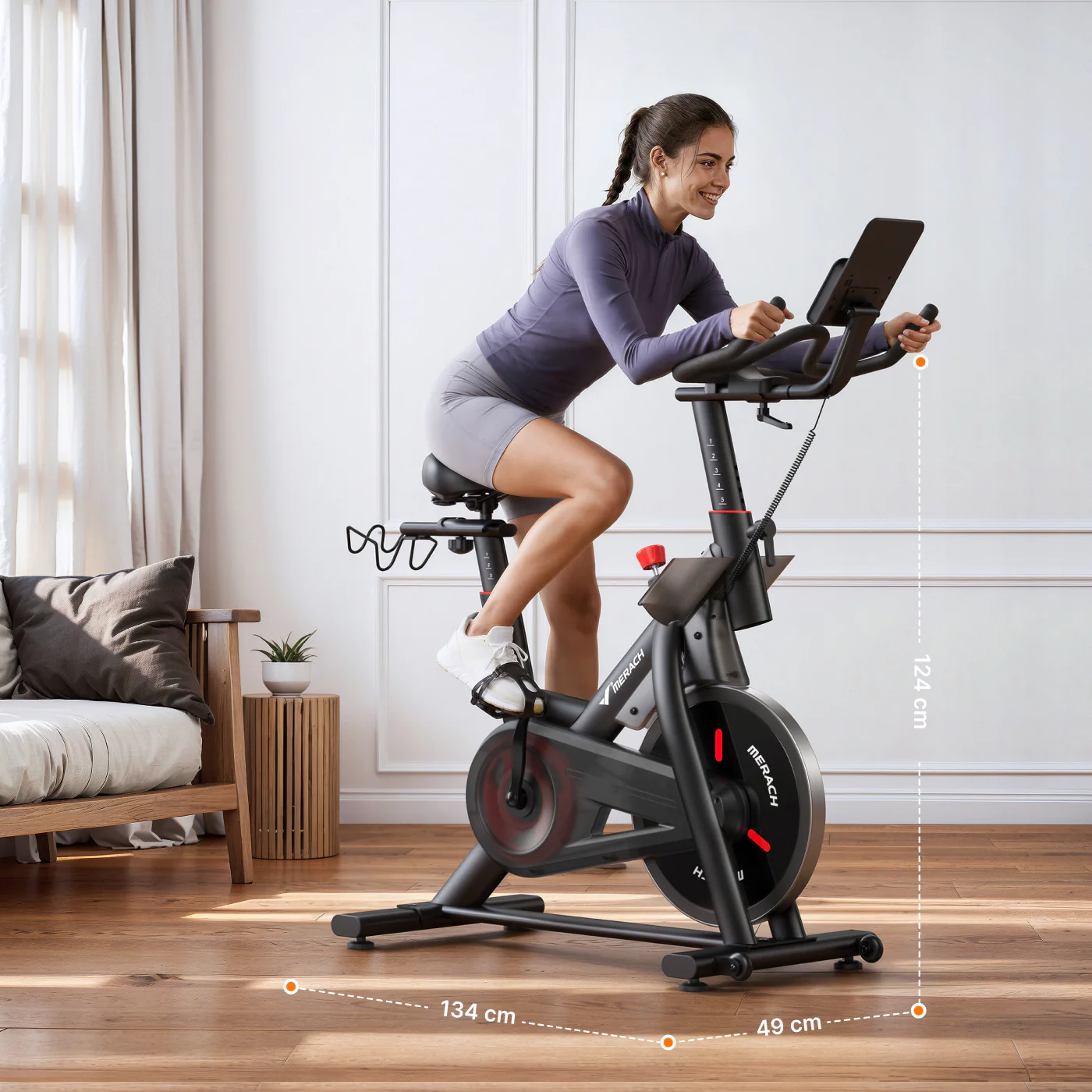 Merach S29R2 Self-Powered Exercise Bike - Image 3